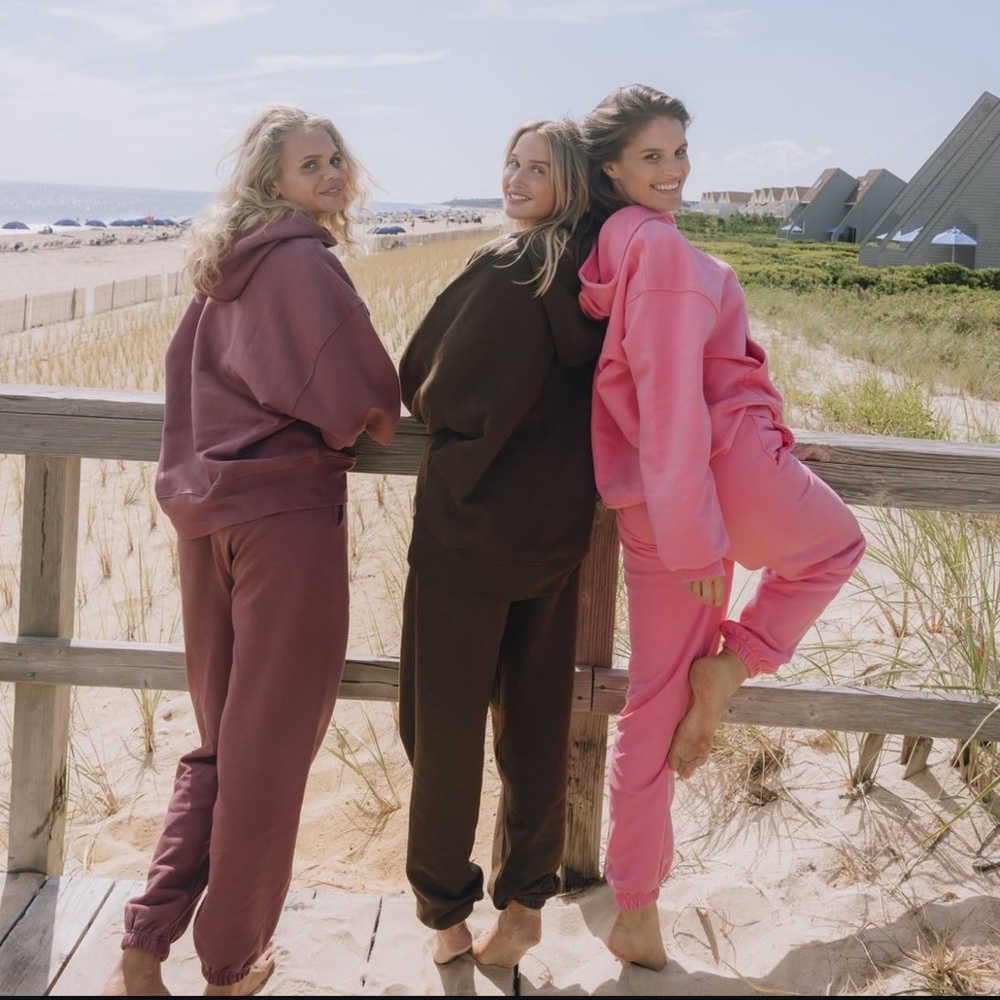 daily drills wine hoodie set